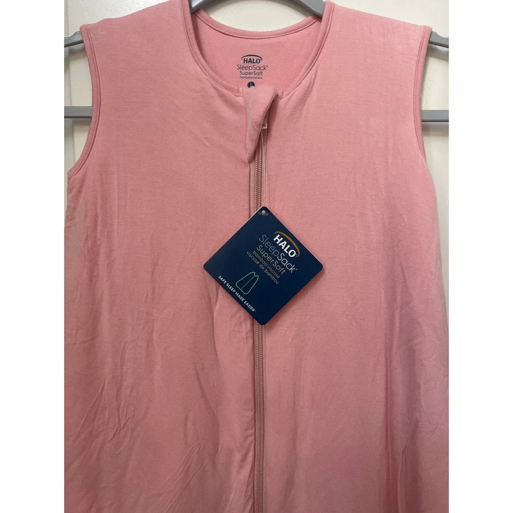 HALO SleepSack Bamboo Viscose Pink Wearable Blanket 1.5 TOG Large 12-18M